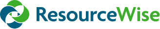 ResourceWise logo with brand blue and green colors.