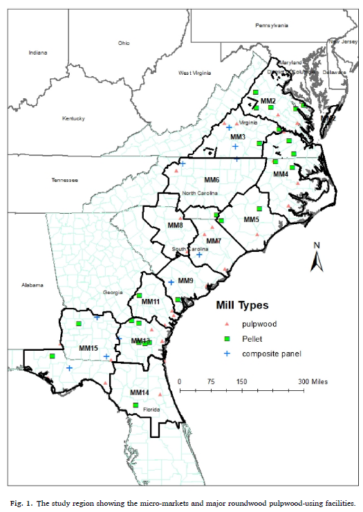 Quantifying the Impacts of Wood Pellets on Pulpwood Stumpage Markets in the US South