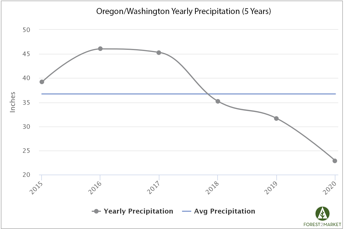 2020 Precipitation Trends, Wildfire Outlook for the Pacific Northwest